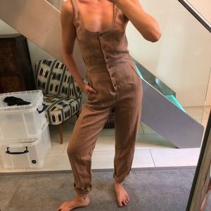 Reformation linen jumpsuit